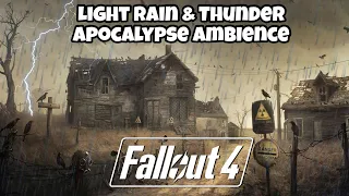 Gentle Rain And Thunderstorm Sounds, Apocalypse Ambience, Fallout 4, Sleep, Study, Relax, Deep Sleep