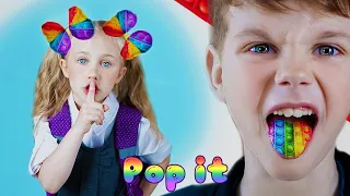 10 способов  как пронести поп ит в школу ! Pop it