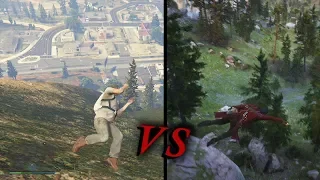 RDR 2 VS GTA 5 - Combat Animations - Ragdoll Physics & Gameplay Comparison