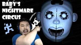 BALLORA ATTACKED ME IN A MINIGAME!! | Baby's Nightmare Circus: Classic Mode (Nights 3 & 4)