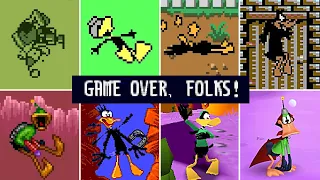 Evolution Of Duffy Duck Death Animation & Game Over Screens (1991 - 2023)