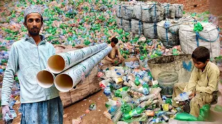 Millions Waste Plastic Bottles Convert into PVC Pipe || Amazing Skills