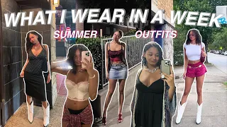 WHAT I'M WEARING THIS SUMMER | thrifted outfits of the week, outfit inspo & vlog