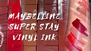 My Collection of MAYBELLINE SUPER STAY VINYL INK!