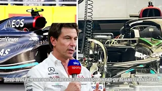 Toto Wolff makes key Mercedes admission ahead of Miami Grand Prix🔥