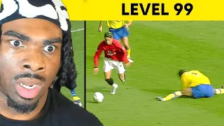 American Reacts to Cristiano Ronaldo Skills Level 1 to Level 100