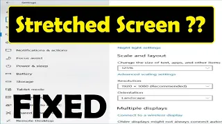 How to Fix a Stretched Screen on Windows 11 [ See Pinned Comment ] Display Resolution Not Correct