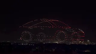 Tesla Cyber Rodeo Drone Light Show! MUST WATCH!