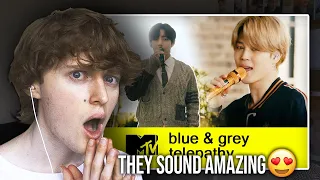 THEY SOUND AMAZING! (BTS Performs 'Blue & Grey' and 'Telepathy' | MTV Unplugged Reaction/Review)