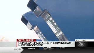 USPS says packages in Birmingham have processed