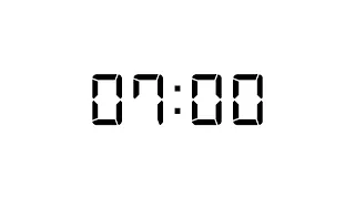 7 minutes countdown digital timer