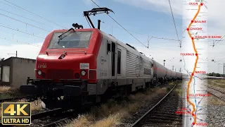 [Cab Ride] [4K] En cabine de Dijon Perrigny à Sibelin via Mâcon et Lyon Perrache