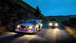 The legendary Audi Quattro and five-cylinder engine