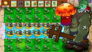 Gatling Threepeater ZomPlants vs 999 Zombotany Zomboss Plants vs Zombies Mod