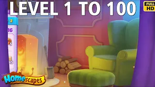 Homescapes Level 1 to 100 || GAME PLAY FULL HD