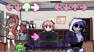 FNF Perseverance But Monika And Dust Sans Sing's It