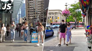 Jarvis & Bloor Street East | Downtown Toronto Walk (July 2022)