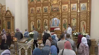 Божественная литургия в день праздника Преображения Господня.