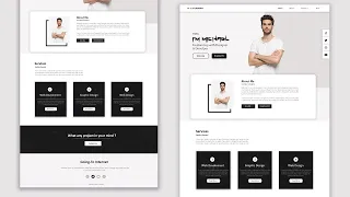 How To Create A Complete Personal Portfolio Website Just using HTML And CSS | Pure HTML And CSS