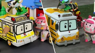 色がおかしい!🚌 | ロボカーポリーの名場面をおもちゃで再現! | おもちゃあそび | 子供向けアニメ | ロボカーポリー テレビ