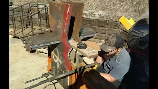 Log Splitter Homemade 45 Ton - Step 11 Finishing the Blade