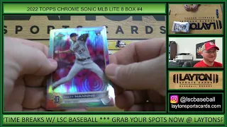 WANDER VARIATION!  2022 Topps Chrome Sonic Baseball Lite 8 Box Break #4