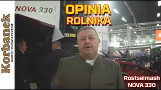 Rolnik powiedział: "KOMBAJN Rostselmash Nova 330 jest godny polecenia" [Korbanek]