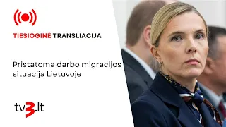 Tiesiogiai. Pristatoma darbo migracijos situacija Lietuvoje