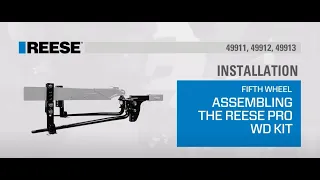 HOW TO INSTALL: REESE® Pro Weight Distribution System - Part Numbers: [ 49911, 49912, 49913]