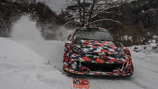 Essai Rallye Monte Carlo 2022 | Sebastien Ogier | Toyota Yaris Rally1 Hybrid |  Attack & Snow Show