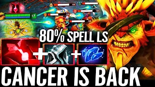 🔥 80% Spell Lifesteal Bristleback CANCER IS BACK — Bloodstone + Eternal Shroud IMBA META Dota 2 Pro