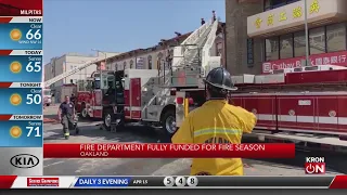 Oakland fire stations fully staffed ahead of fire season