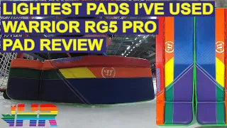 The lightest pads I have used. Warrior Ritual RG5 Pro hockey goalie pad review