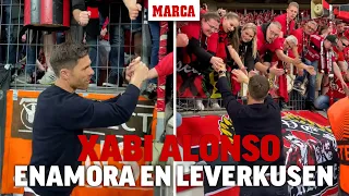 La comunión de Xabi Alonso con la afición del Bayer Leverkusen I MARCA