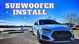 How to Install Subwoofer in 2019+ Veloster N using Rockford Fosgate Powered Sub & AudioControl LC2i
