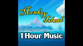 1 Hour Monkey Island Arrival Theme Music | The Lair of LeChuck | Sea of Thieves Monkey Island OST