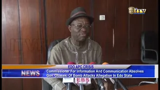 Commissioner for Info. & Comm. absolves Gov. Obaseki of bomb attacks allegation in Edo State