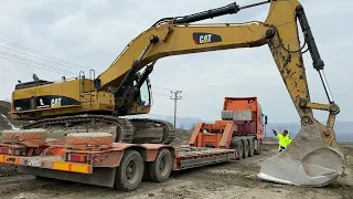 Loading & Transporting The Caterpillar 385C Excavator - Sotiriadis/Labrianidis Mining Works - 4k