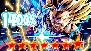 (Dragon Ball Legends) HOW TO NOT BALANCE A GAME! ZENKAI 7, 1400%, 14 STAR LF GOHAN IS UNMATCHED!