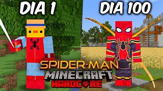 🕷 SOBREVIVI 100 DIAS como HOMEM ARANHA Sem Volta pra Casa no  MINECRAFT HARDCORE  (SEM SPOILERS)