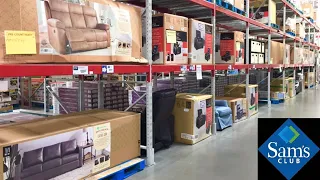 SAM'S CLUB HOME FURNITURE ARMCHAIRS SOFAS COUCHES TABLES SHOP WITH ME SHOPPING STORE WALK THROUGH 4K