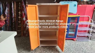 Nilkamal Plastic Almirah Cupboard Wardrobe Clothes Organiser Almari For Enquiry WhatsApp 9505956331