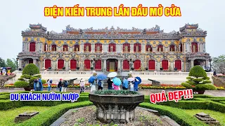 Điện Kiến Trung lần đầu mở cửa đã nườm nượp du khách đến tham quan ngày đầu năm Giáp Thìn 2024