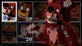 Withered Foxy but in the Minecraft Style in UCN! Part 3! (UCN Mods)