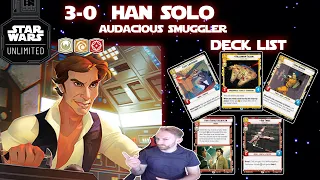 Revealing the MBG 3-0 Han Solo Star Wars Unlimited Deck List #starwars #starwarsunlimited