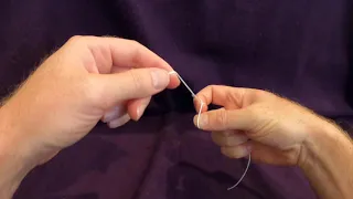 How to suture like a plastic surgeon: Lesson 4 - One hand surgical knot tying