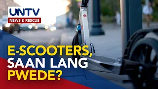E-scooters, maaari lang gamitin sa loob ng barangay roads at designated bicycle lanes