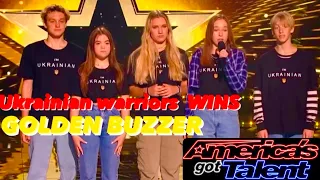 Warriors of UKRAINE win the AGT golden buzzer🇺🇦