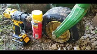 Will filling up a flat tire with spray foam work? Let's see if it works!