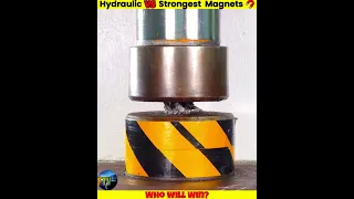 Hydraulic Press Vs Strongest Magnets Of Different Countries #shorts #uniquexperiment #whatif #मजेदार